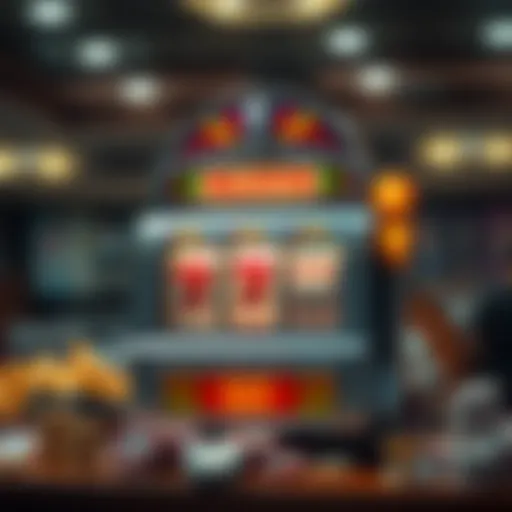 Vintage three reel slot machine