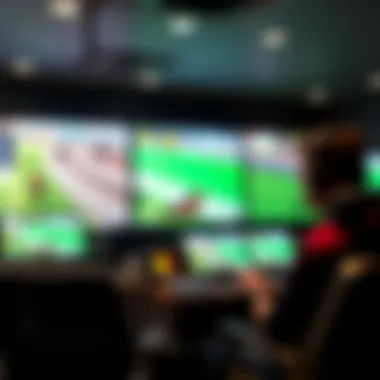 A modern setup for live streaming horse races with high-definition screens