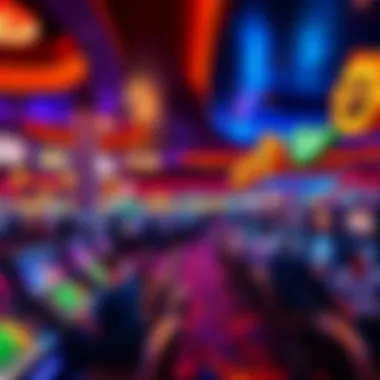 Exciting gaming floor at Bally's Hotel with vibrant atmosphere