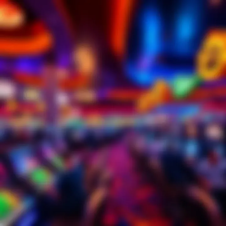 Exciting gaming floor at Bally's Hotel with vibrant atmosphere