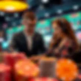 Customer service representative assisting a player