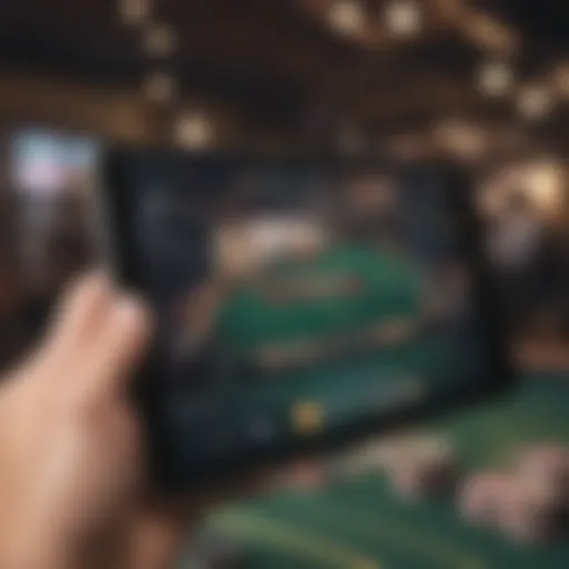 Overview of the BetMGM Poker app interface