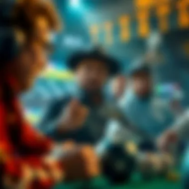 A visual representation of various betting strategies employed by users.