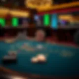 A strategic layout of a blackjack table showcasing optimal betting positions