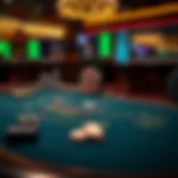 A strategic layout of a blackjack table showcasing optimal betting positions