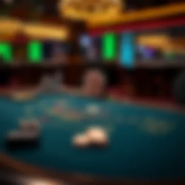 A strategic layout of a blackjack table showcasing optimal betting positions