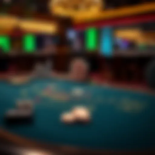 A strategic layout of a blackjack table showcasing optimal betting positions