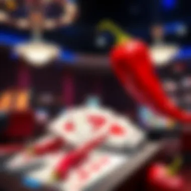 Chilli Theme in Gambling Art Artistic representation of Chilli theme in gambling