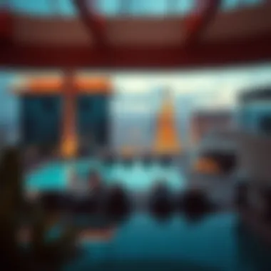 Spectacular rooftop pool area with stunning views