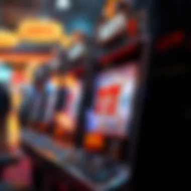 A modern digital slot machine interface