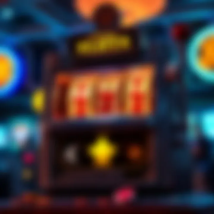 A vintage slot machine with classic symbols