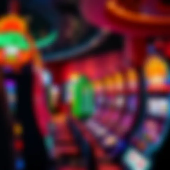 A collection of colorful slot machines in Maryland Live Casino