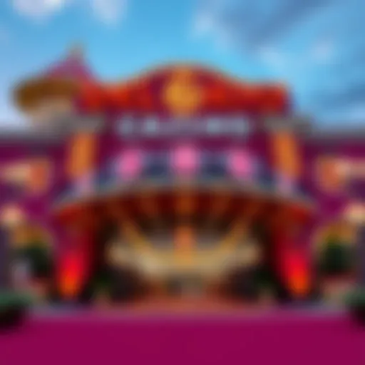 Del Rio Casino Entrance A vibrant view of the Del Rio Casino entrance showcasing its unique architecture.