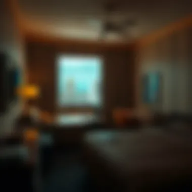 Cozy room interior of an economical Las Vegas hotel