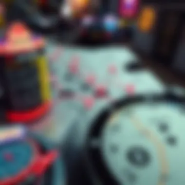 A map highlighting key locations of affordable hotels on the Strip