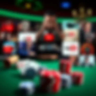 A collage of popular YouTube channels dedicated to blackjack