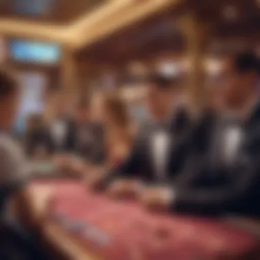 Team collaboration in a vibrant casino environment