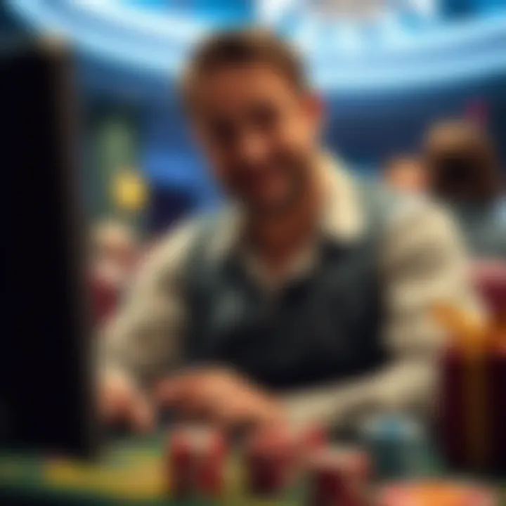 Illustration of responsible gaming practices in an online environment