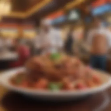 Culinary Delight in Las Vegas An exquisite dish served at a contemporary Las Vegas restaurant