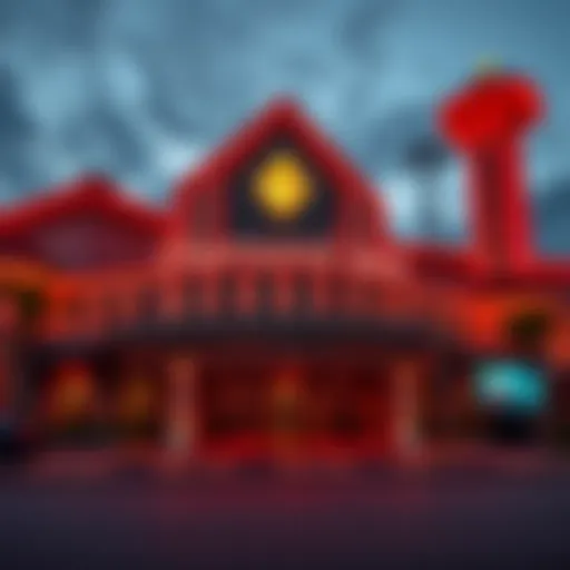 Exterior view of Diamond Jack Casino showcasing its unique architecture