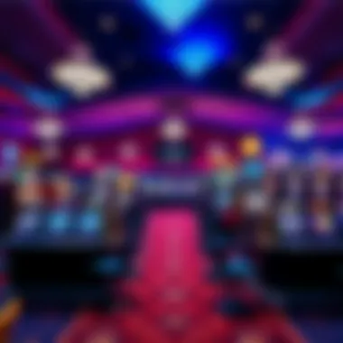 Vibrant Gaming Floor at Diamond Jack Casino Interior display of gaming tables and slot machines inside the casino