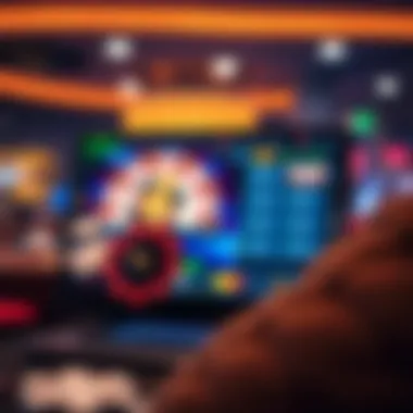 A user-friendly interface of an online casino platform.