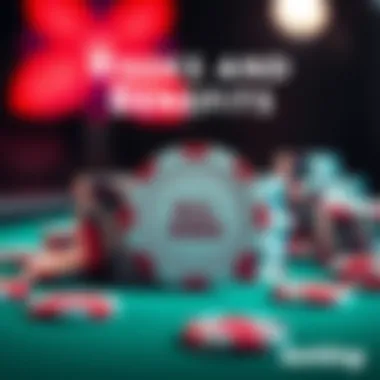 A graphic illustrating the risks and benefits of free poker chips