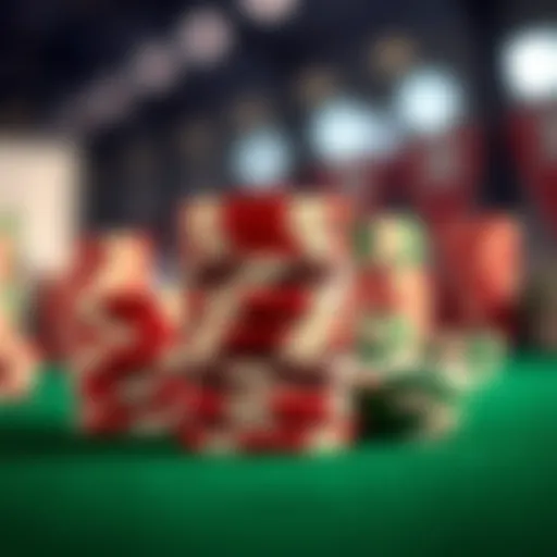 A stack of poker chips representing free gaming opportunities