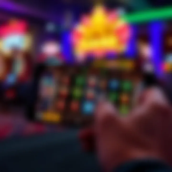 Exciting slot game interface on a mobile device