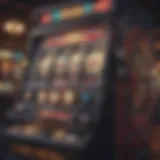 Vibrant display of a classic slot machine with colorful symbols