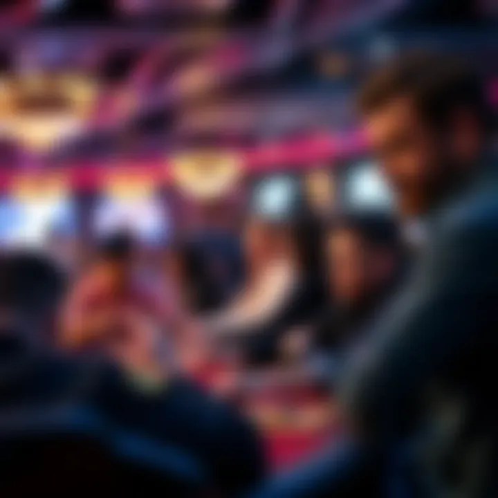 Networking event among elite poker players