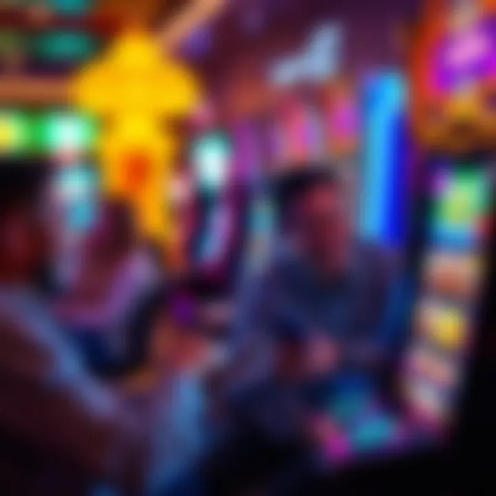 Engaging players enjoying free slots on modern devices