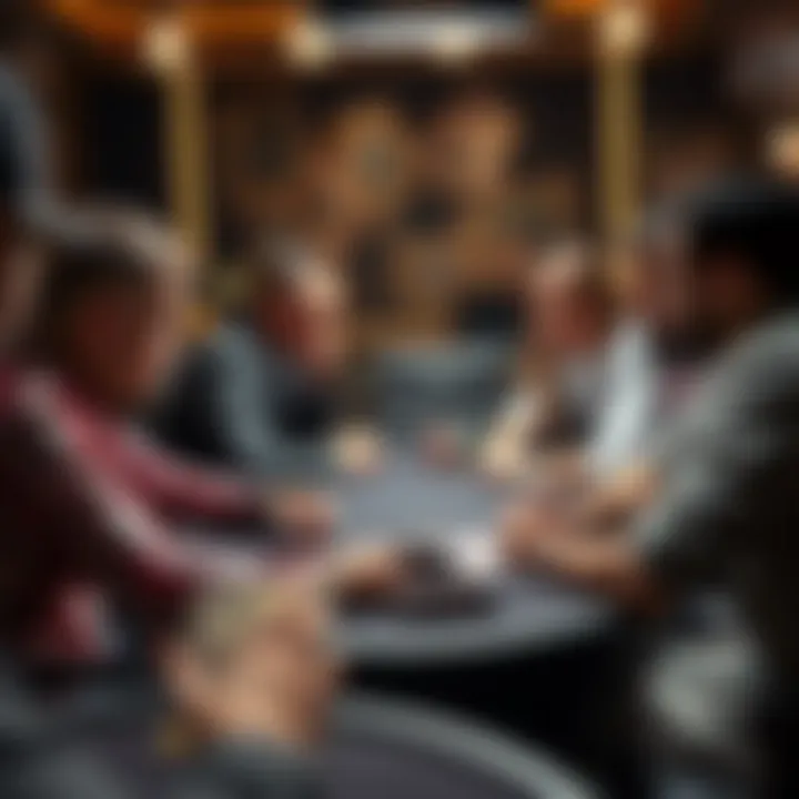 Strategy discussion among friends playing poker