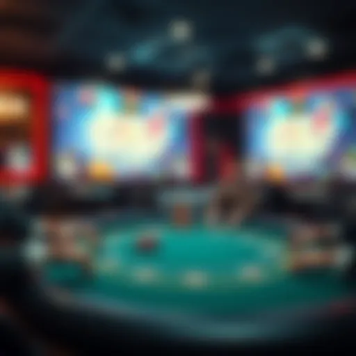 Virtual poker table setup for friends