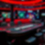 A modern online poker table showcasing various game options