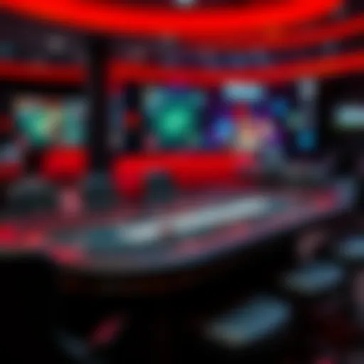 A modern online poker table showcasing various game options