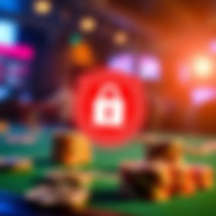 Safety Measures in Online Gambling A secure online transaction symbol representing safety in gambling