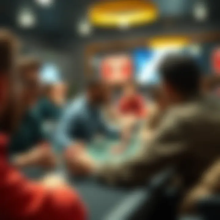 Community Engagement in PokerBros for Enhanced Interaction Community engagement within the PokerBros app highlighting player interactions