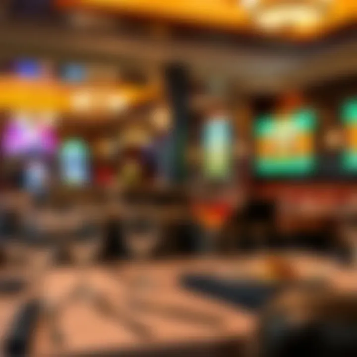 Gourmet dining experience at a casino hotel