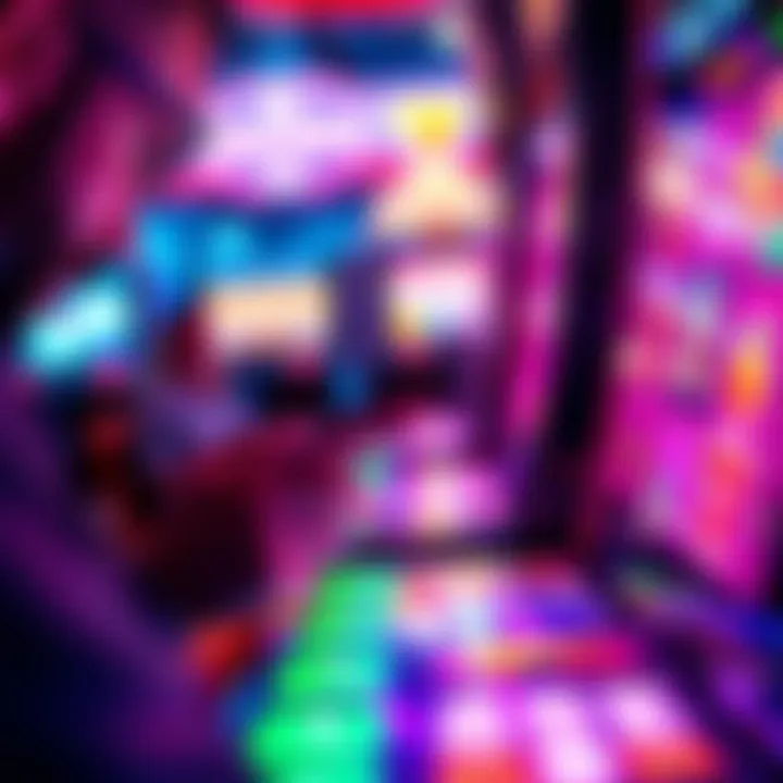 An engaging close-up of a player interacting with a slim slot game interface