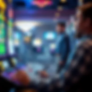 A player enjoying a slot machine in a smoke-free environment