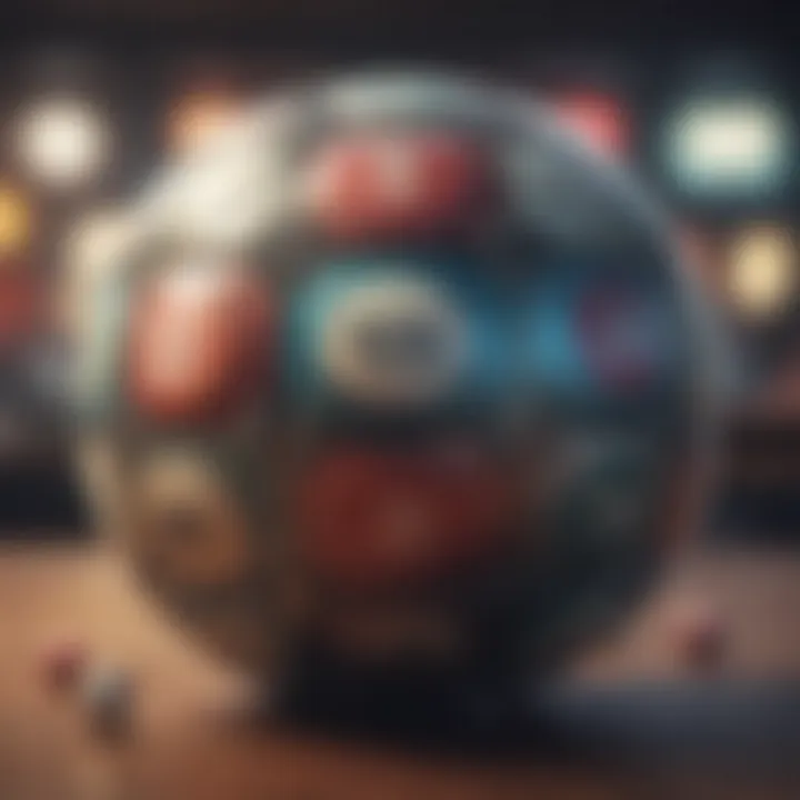 A digital representation of a Superball Keno draw