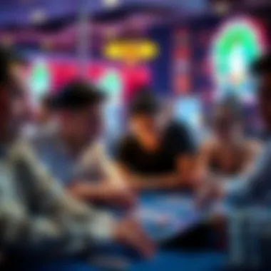 Community of players enjoying a casino game together