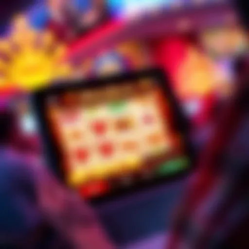 Exciting slot game interface with vibrant graphics