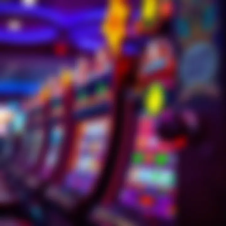 Vibrant online slot machine display