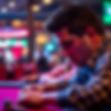 Intense Player Concentration A close-up of a focused player contemplating their next move