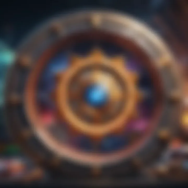 Close-up of a bonus feature in a supernova slot game, highlighting unique symbols and rewards.