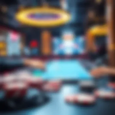 Innovative Technology in DJ Poker Games Technology integration in DJ poker games depicted through graphics