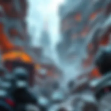 Future Landscape of Mining and Online Gambling A futuristic landscape showcasing the evolution of mining strategies alongside online gambling