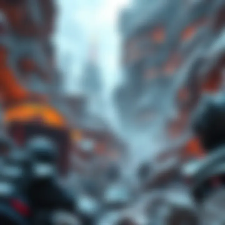 Future Landscape of Mining and Online Gambling A futuristic landscape showcasing the evolution of mining strategies alongside online gambling